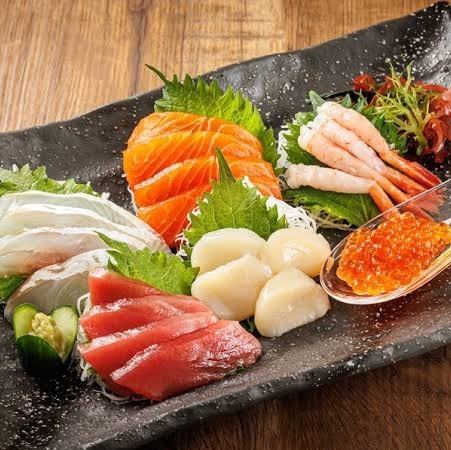 鮮魚の五点盛り合わせ