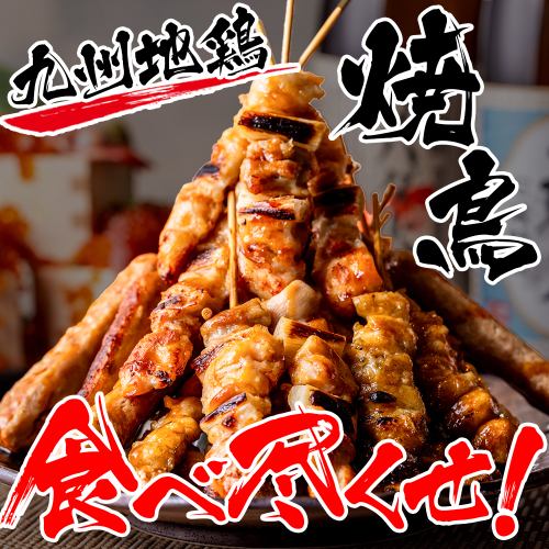 【厳選した地鶏の旨味を堪能】焼き鳥をはじめとした、様々な鶏料理をご提供しております♪