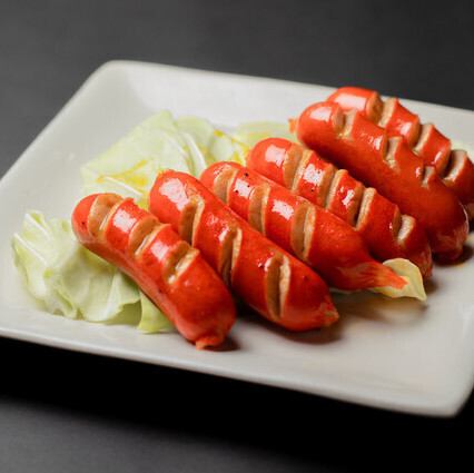 赤ウインナー焼き