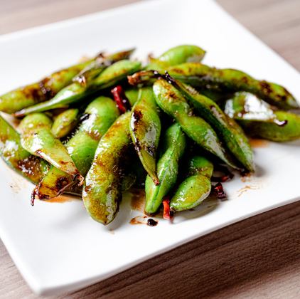 鉄板焼き枝豆