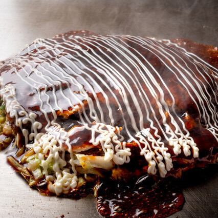 選べる具材のお好み焼き