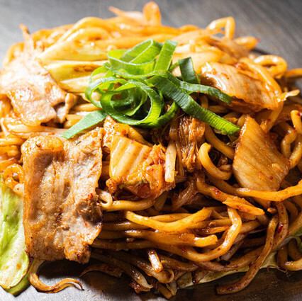 豚キムチ焼きそば