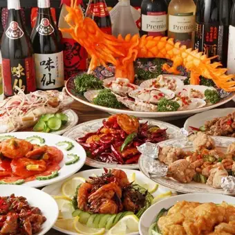 【3時間飲み放題付】宴会・歓送迎会に！本格中華100種食べ飲み放題！5600税込