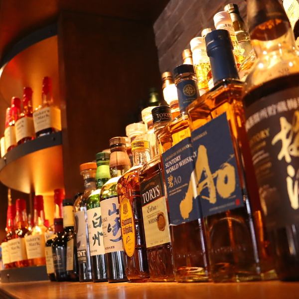 【ウイスキー好き必見】当店だからできる飲み放題ラインナップご用意！人気の碧AO、ラフロイグセレクト等！