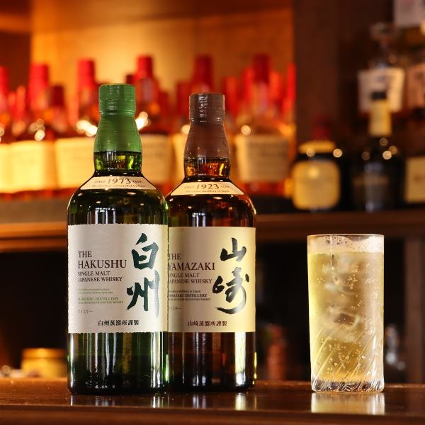 先着6名【月～木限定】21時までのご注文で山崎・白州が1杯500円※お一人様1杯まで