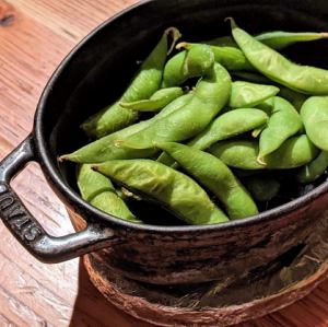 Smoked edamame from Tokachi, Hokkaido