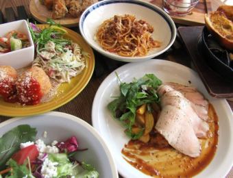 欢迎、送别会套餐●标准套餐●烤猪肉等6道菜合计4000日元■附90分钟无限畅饮