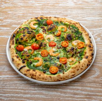 小海老とミニトマトのジェノベーゼ