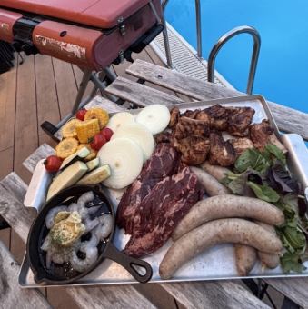 【期間限定】完全手ぶらでOK！BBQアメリカンプラン 4500円(税込)※飲み物持ち込みOK！！