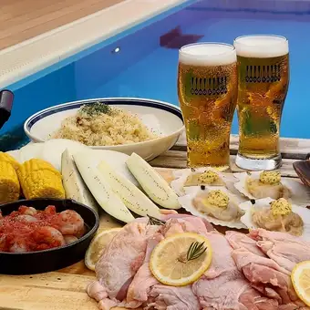 【個室限定】完全手ぶらOKプライベートプール地中海BBQプラン！★ドリンク持ち込みOK★