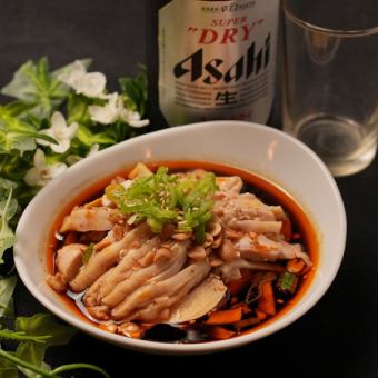 【晩酌セット】飲み物1杯+前菜1品+炒め物1品で1280円(税込)