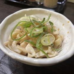 鶏皮湯引きポン酢