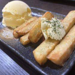 さつまバター バニラアイス添え