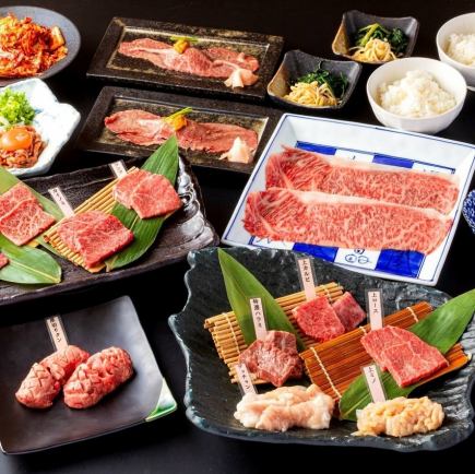 【牛二郎高級套餐】大里肌海膽壽司、神戶牛肉、稀有部位等18道菜品90分鐘無限暢飲！