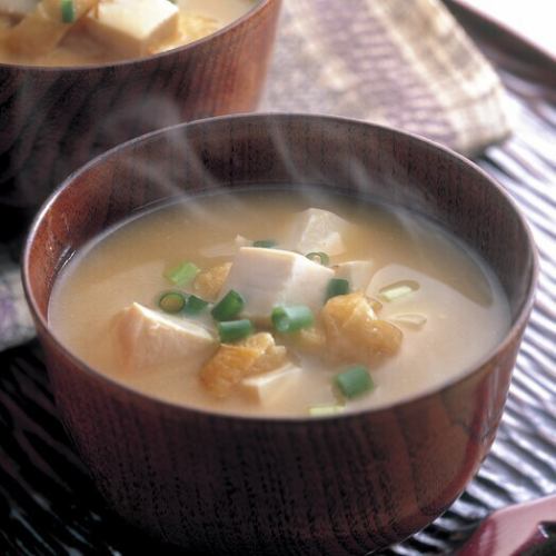あおさと海苔味噌汁