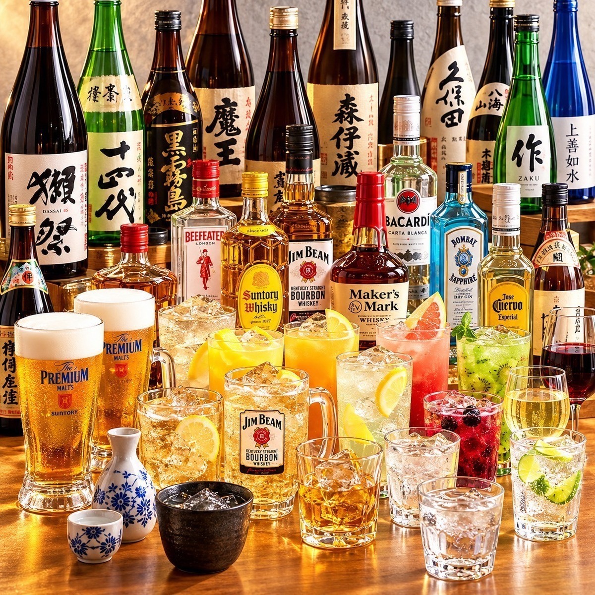 お好きな料理と一緒に単品飲み放題を気軽に楽しめます