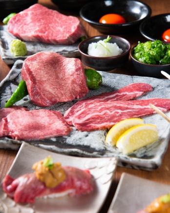 【90分飲み放題付】“はなれ赤身三昧コース”　7,000円税込 