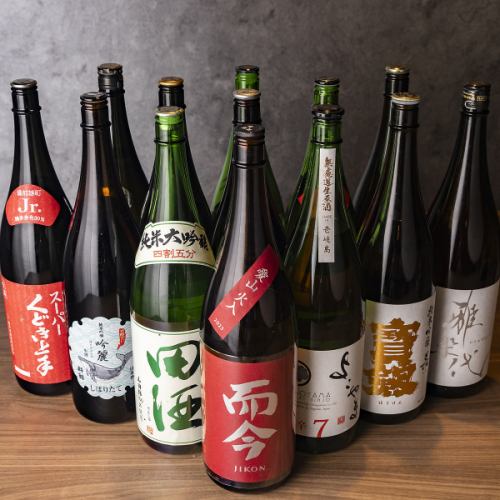 【日本酒も豊富】料理との相性抜群◎