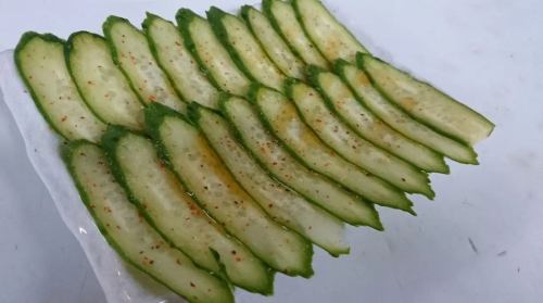 Piercing spicy cucumber