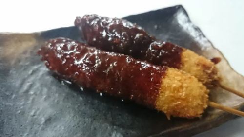 Homemade Kushikatsu (Miso/Sauce/Salt)