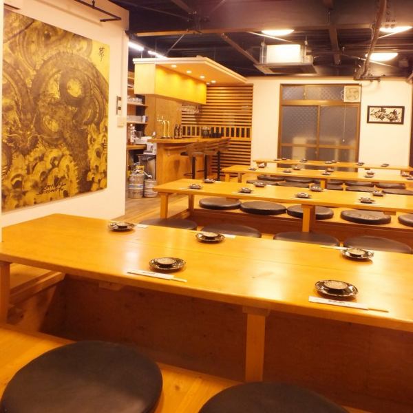 A very popular tatami room.We can accommodate parties of up to 40 people! You can enjoy your meal without worrying about your surroundings, even if the main character is at the party! Please enjoy all kinds of banquets in our restaurant with an excellent atmosphere! [Private Hori-kotatsu Group Welcome Party Reward Social gathering anniversary】