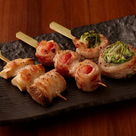 月～木限定【2時間飲み放題】平日限定コース★生ビールもOK！野菜串をお得に満喫＜全6品＞