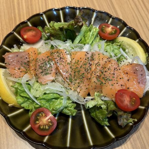 【とりあえず】サーモン和風カルパッチョ~レモンソースがけ~