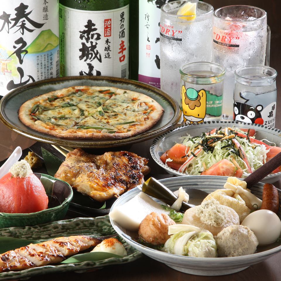 價格適中，還附有引以為豪的關東煮！4,000日元（含稅）2小時無限暢飲！