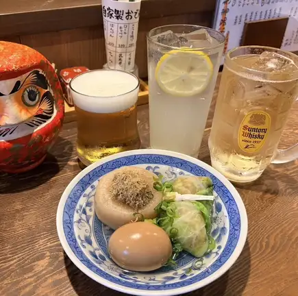 [Summer Limited-Time Offer!] Two drinks + three pieces of flavorful oden for only 1100 yen (tax included)!?