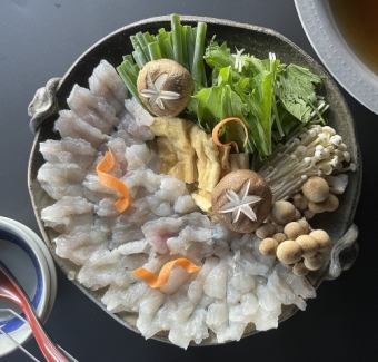 【90分飲み放題付!】季節限定ーおばんざいも楽しめるはもしゃぶコース7500円