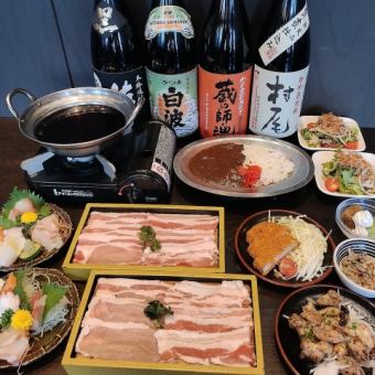 ナンバー１【丸万７周年目　歓送迎会１番人気特別コース♪】　2時間飲み放題付き（税込み）