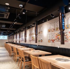 本場韓国居酒屋を堪能できる店内