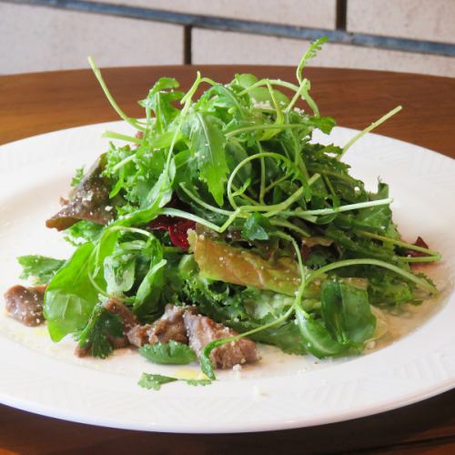 Gizzard Confit and Pakchi Salad