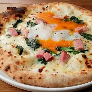 厚切りベーコンとほうれん草のビスマスク