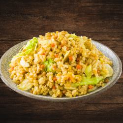 逆さにして混ぜる！？ドライカレー風ザクザク炒飯