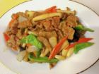 牛肉のオイスターソース炒め/牛肉の鉄板焼き