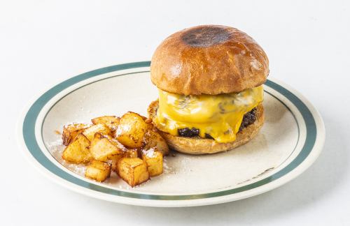 【焼パイン&チーズバーガー】