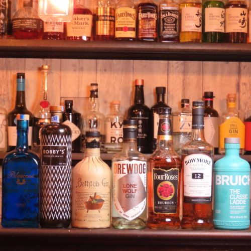 【女性に人気の美酒をご用意】ウイスキーとクラフトジン