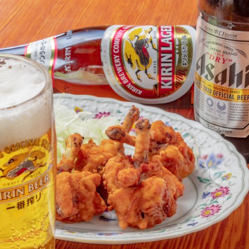 啤酒和清酒的最佳选择推荐的炸鸡660日元（含税）