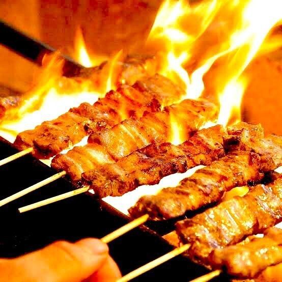 大山地鶏焼き鳥は花道自慢のメニューです◎各種ご宴会に！