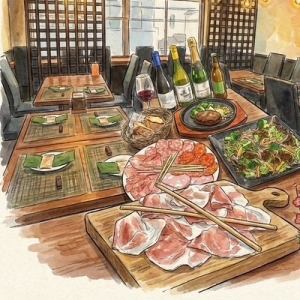 【平日(月~木)限定】おひとり様2000円(税込)以上ご利用で飲み放題無料!