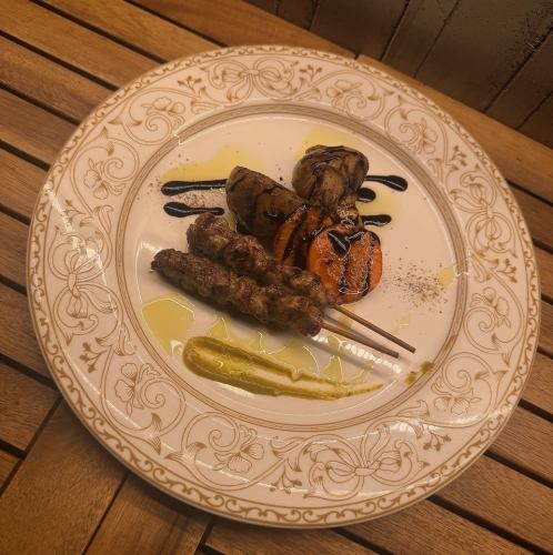 鴨肉のブロシェット 2本