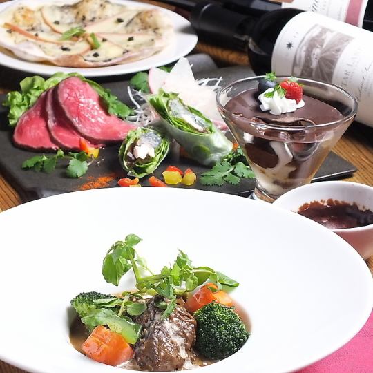 [Dinner only] ★2 hours all-you-can-drink included★ Premium course 5,500 yen (tax included) [8 dishes total]