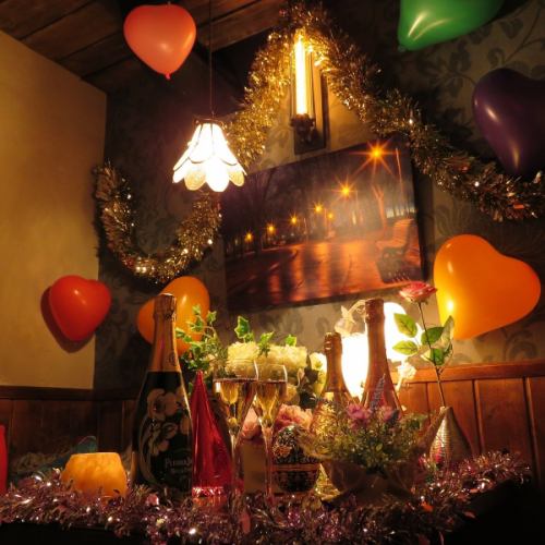 <Private room> Not only for dates and girls' associations, but also for farewell parties!