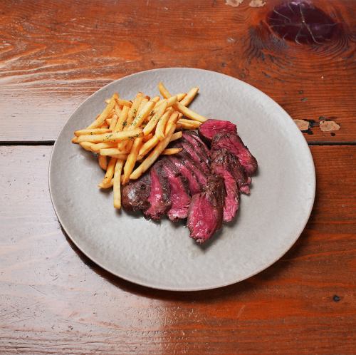 Bavette steak with garlic butter