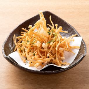 Deep-fried Enoki mushrooms, packed with dietary fiber