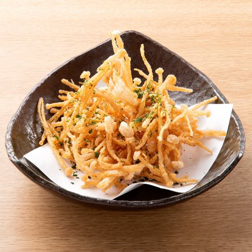 Deep-fried Enoki mushrooms, packed with dietary fiber