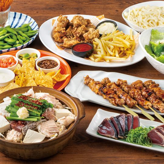 《7/9~》◇Izakaya Meal Course◇Special Motsunabe included♪【2.5H All-You-Can-Drink included/4000 yen】
