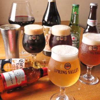 【尊享暢飲】日本國產精釀啤酒暢飲!超過300種啤酒,120分鐘無限暢飲。 3300日元