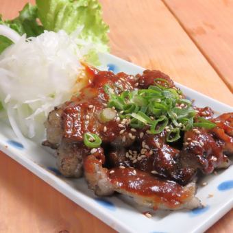 牛ホルモン火柱焼き